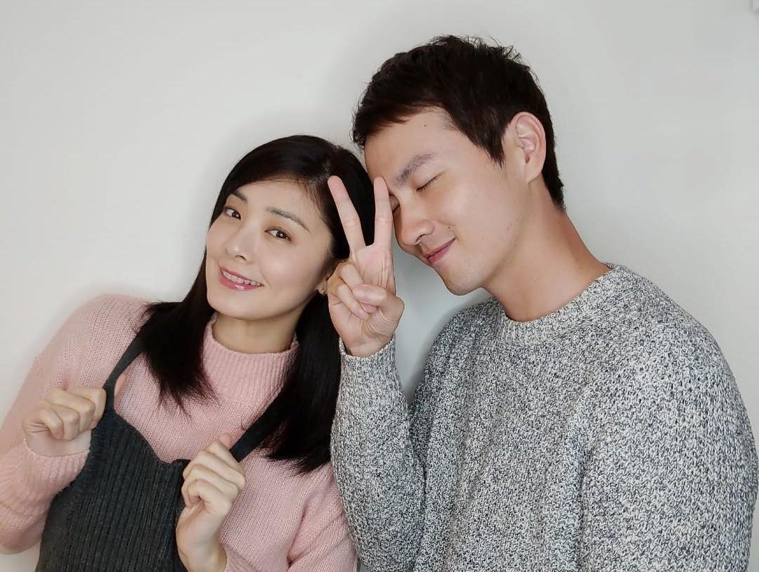 氣質女星夏如芝傳出新戀情，對象是小她7歲的演員張捷（右）。（翻攝自張捷IG）