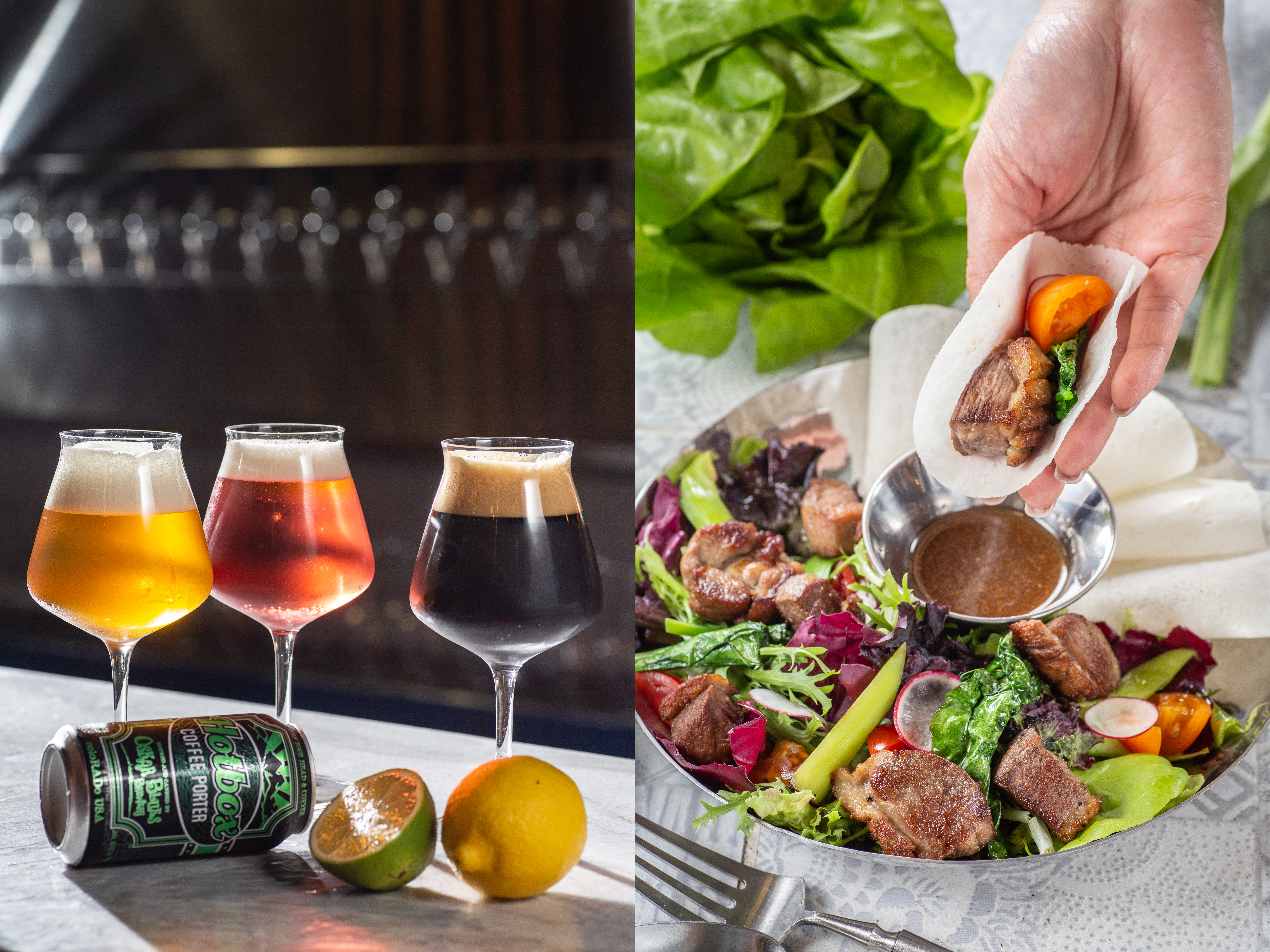 「棧酒食吧」以啤酒為主體，以7大啤酒風味統整菜單，企圖改寫以餐為主的文化。