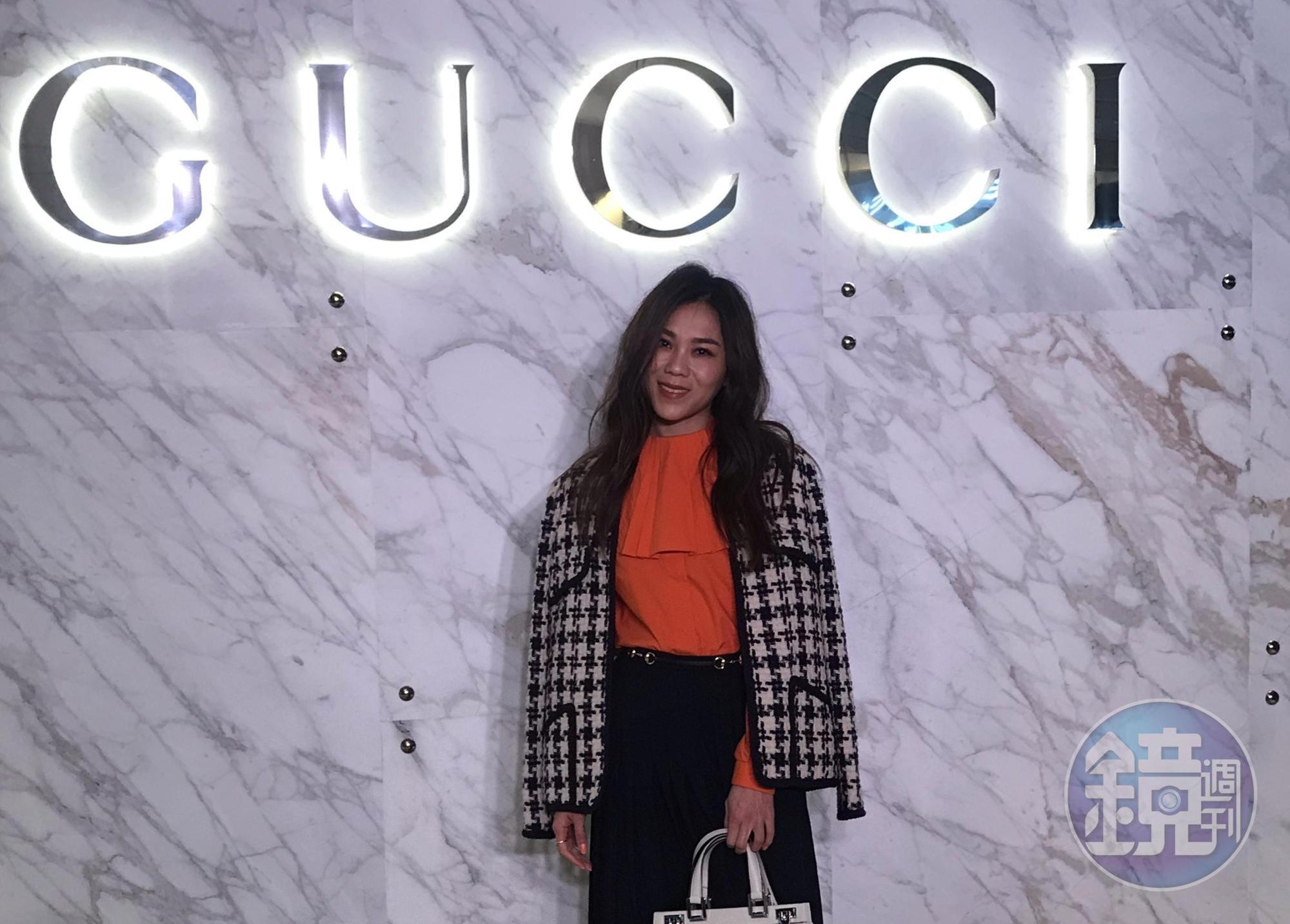 蔡健雅受邀出席Gucci Zumi新包款系列發表會。