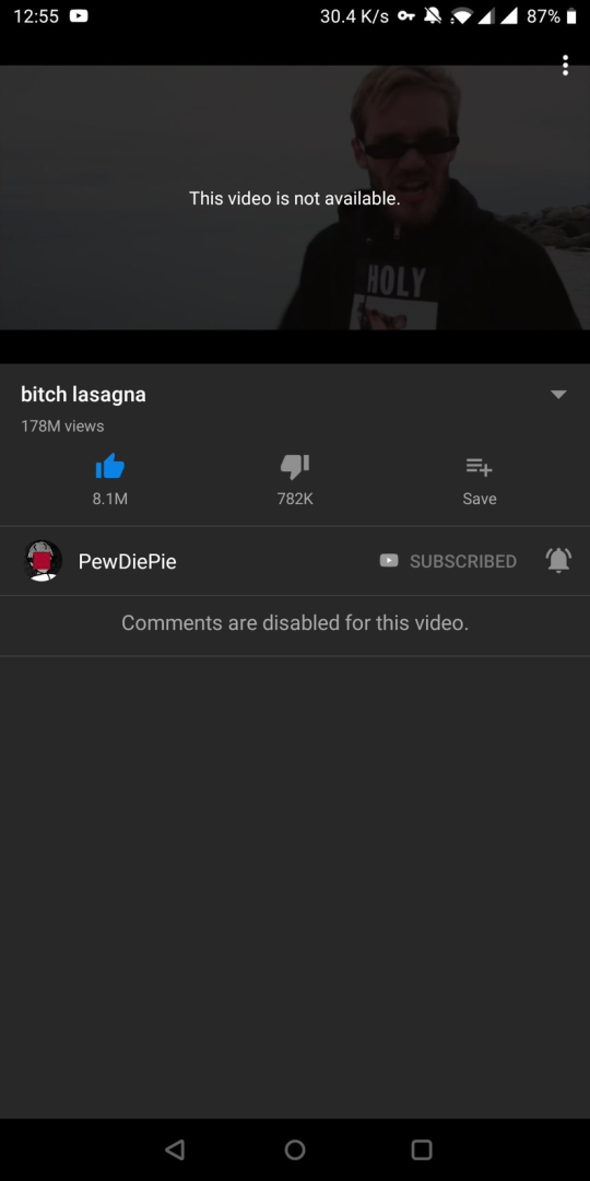根據網友回報,印度地區已經無法看到這兩部 MV。(翻攝網路)