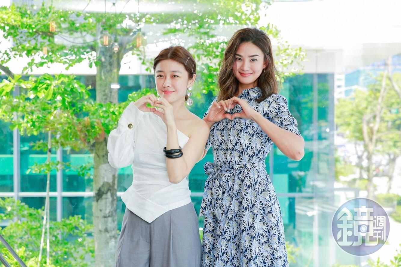 李維維（左）與洪小鈴分享熟女對感情的看法。
