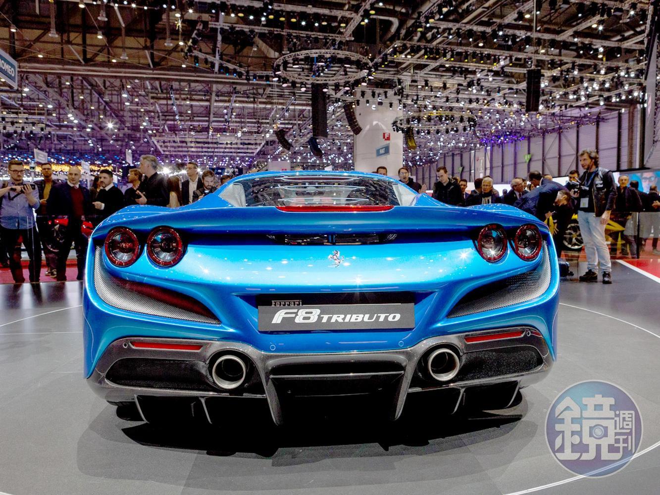 FERRARI招牌的四圓車尾燈設計回來了！