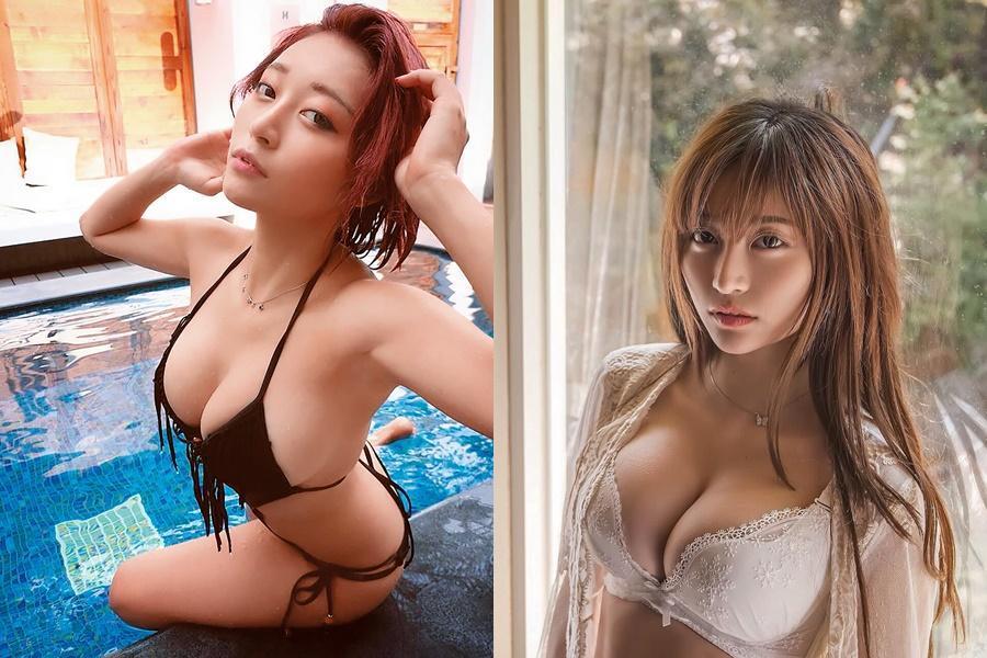 擁有前凸後翹好身材的祈錦鈅，不吝於在鏡頭前解放，拍攝性感照。（翻攝自祈錦鈅臉書）