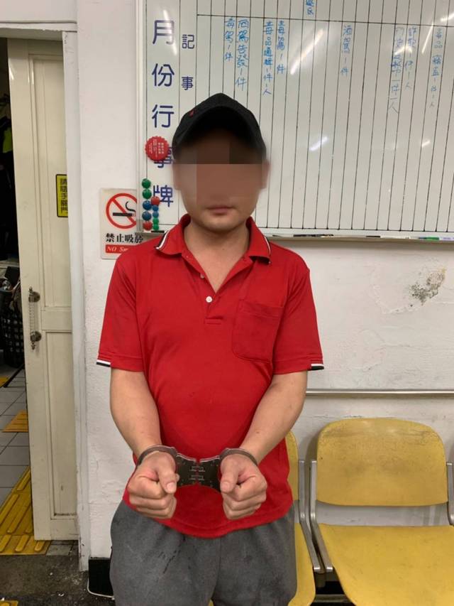 警方查獲一名林姓竊盜通緝犯。（警方提供）