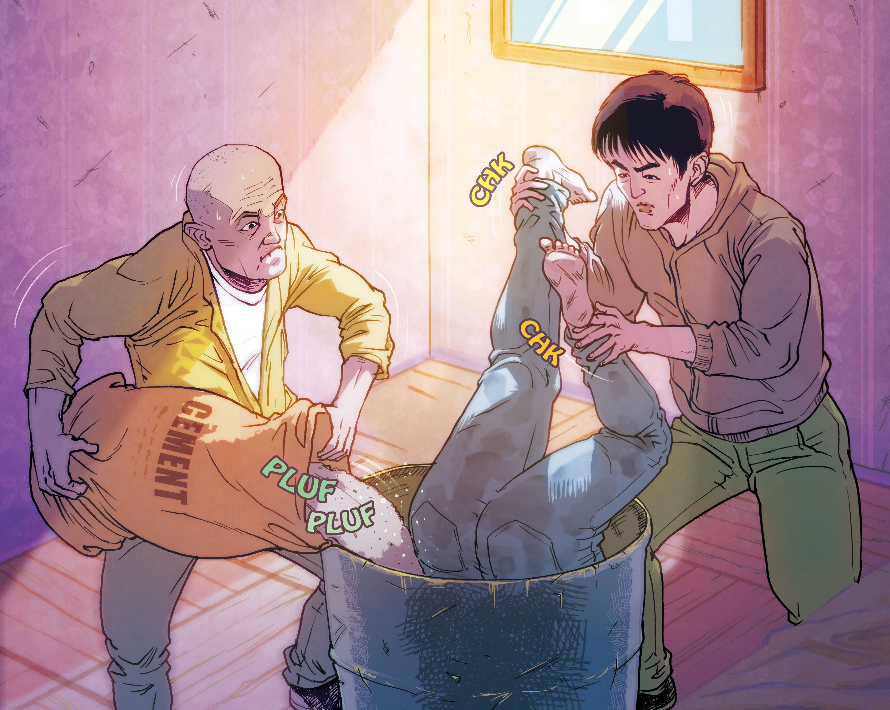 陳祐豎夥同小弟鄭志偉將陳文軒虐打致死後，合力把屍體以頭上腳下的方式塞入汽油桶內，再以水泥封桶棄屍。