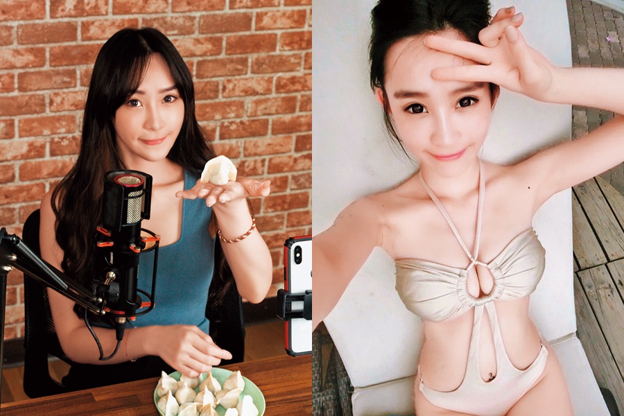 今年25歲的牟芝緹，因為大一時在父親的包子店幫忙引起矚目，被網友封為包子女神。（右圖翻攝自牟芝緹IG）