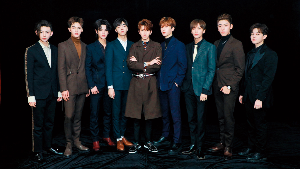 NINE PERCENT是由選秀節目《偶像練習生》優勝的前9名成員組成。（翻攝自NINE PERCENT微博）