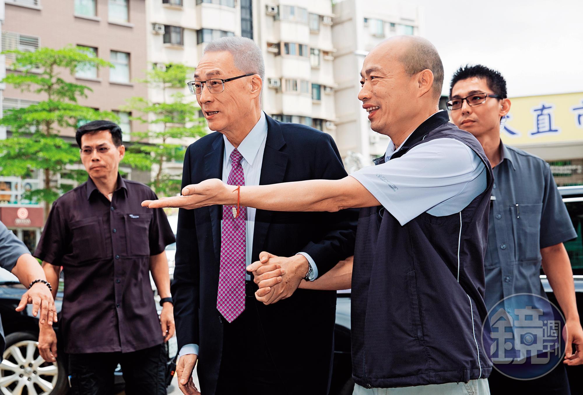 吳敦義堅持將高雄市長韓國瑜列入「特邀初選」名單,就是為了徵召韓留伏筆。