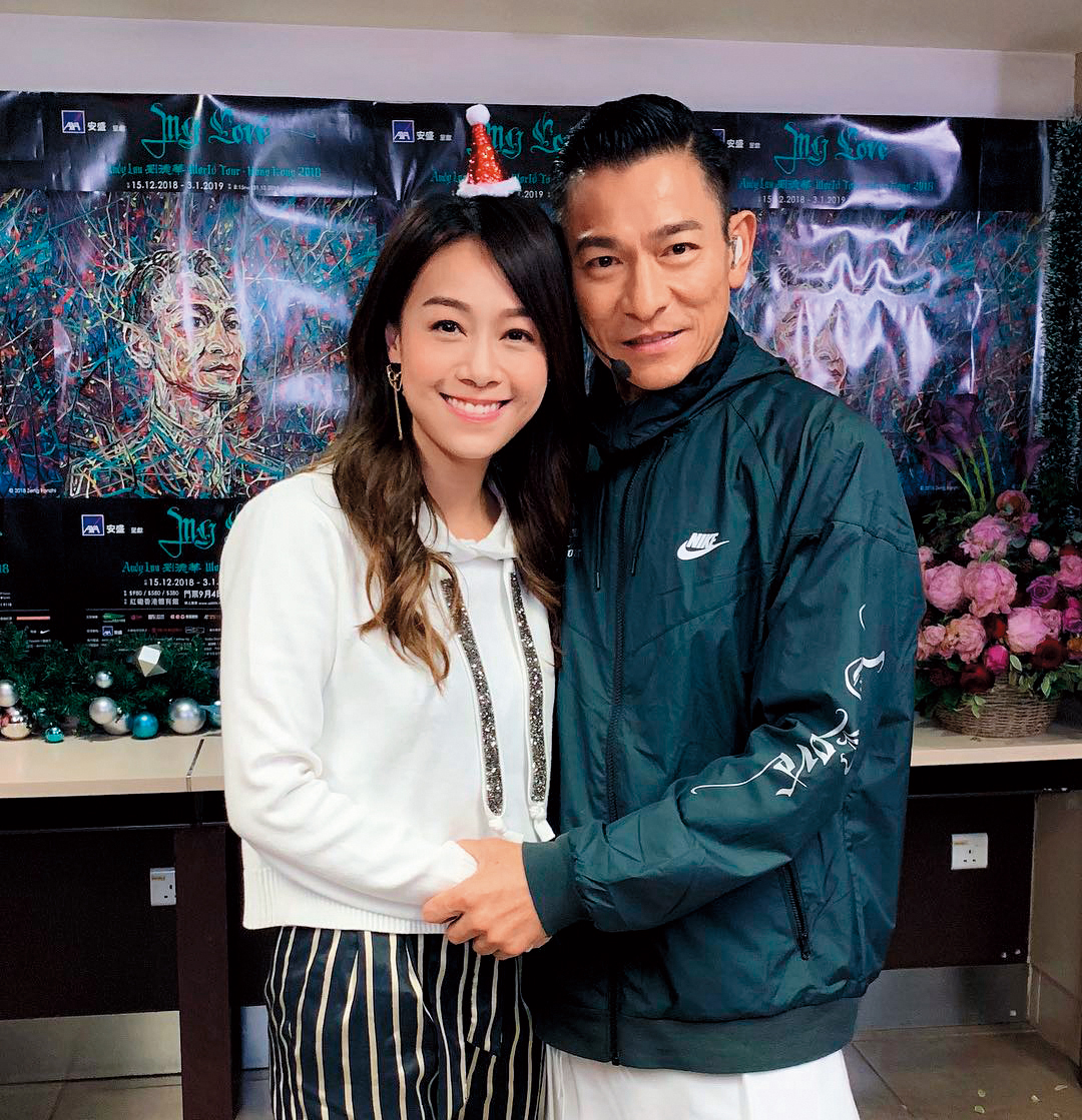 黃心穎貼男星也算一絕，劉德華也被她集郵。（翻攝自黃心穎IG）