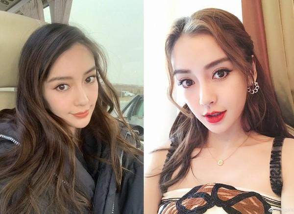 Angelababy的臉被眼尖網友發現長得「又」不太一樣了，意外再度成為焦點。（翻攝微博）