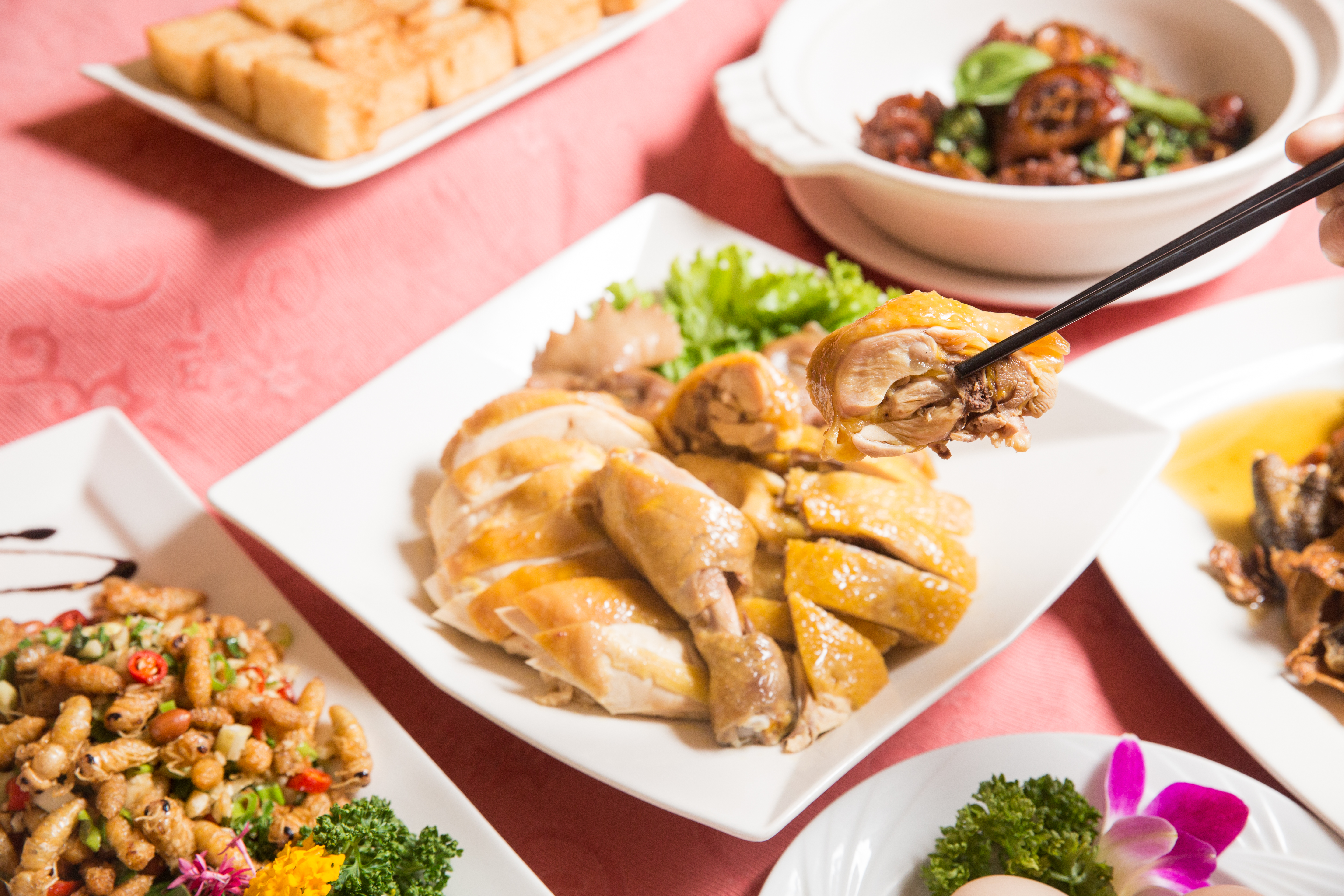 黑公雞餐廳自己飼養黑羽土雞，肉質Q彈，平均每天供應100隻。