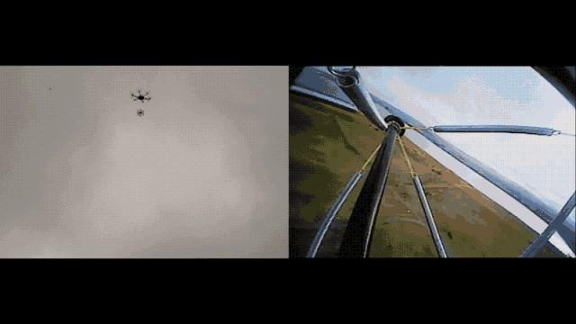 圖｜機器人空投演示，落下後的Squishy Robotics可成功運作（來源：Squishy Robotics）