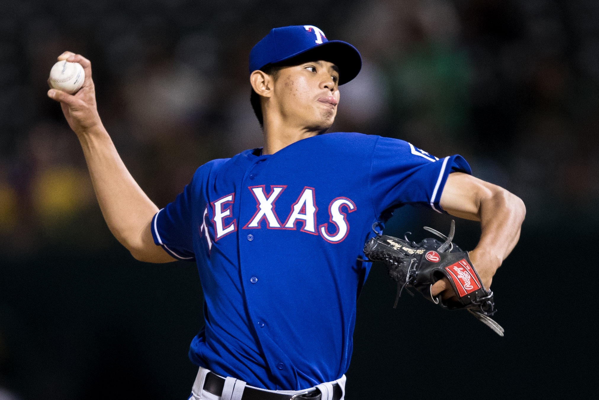 黃暐傑今日從2A直升大聯盟，對奧克蘭運動家初登板，總計中繼2.1局失2分含1責失。（東方IC）