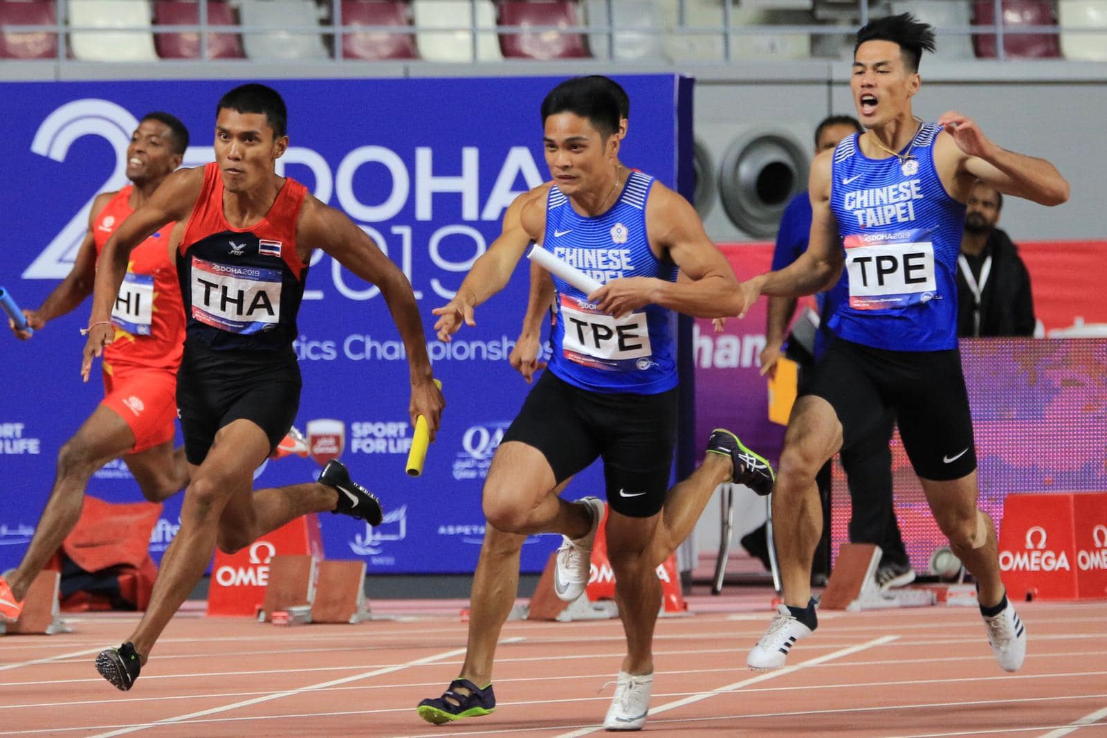 我男子400公尺接力在亞錦賽拿下銀牌。（翻攝田協臉書社團）