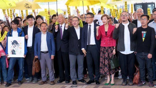 2014年香港為爭取真普選，而發起「占中運動」，歷經5年，香港法院今宣判9名被告刑期。（翻攝自戴耀廷粉絲專頁）