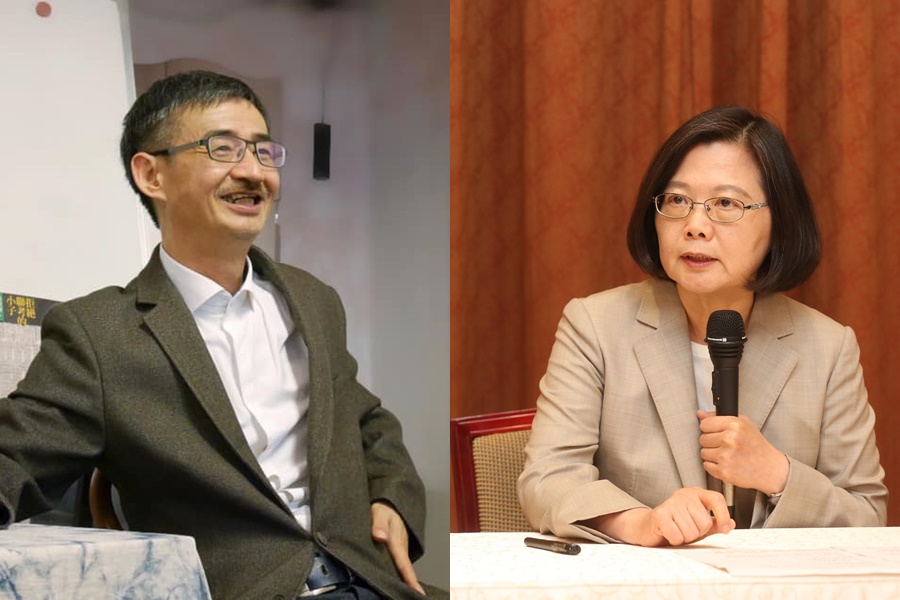 吳祥輝25日出席台灣社記者會時，怒批蔡英文不倒台灣不會好，台灣社當晚發聲明與他切割。（翻攝吳祥輝臉書）