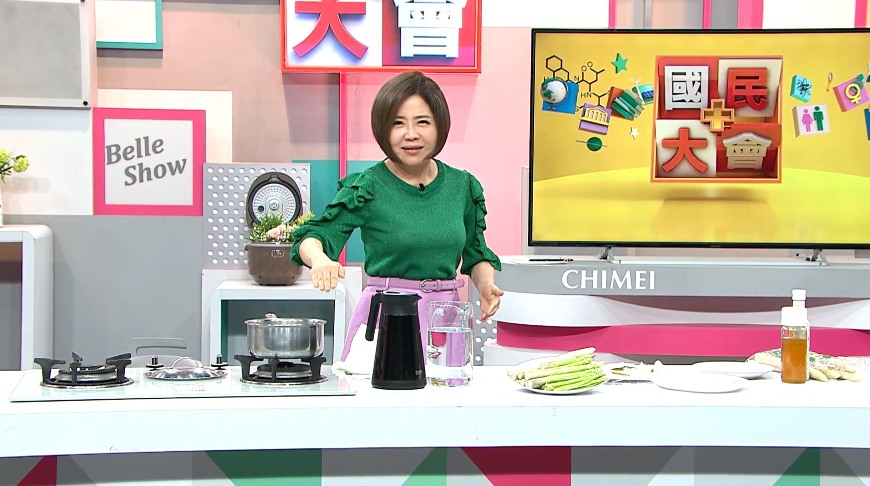 于美人廚藝佳，也有很多私房瘦身菜單。（TVBS提供）