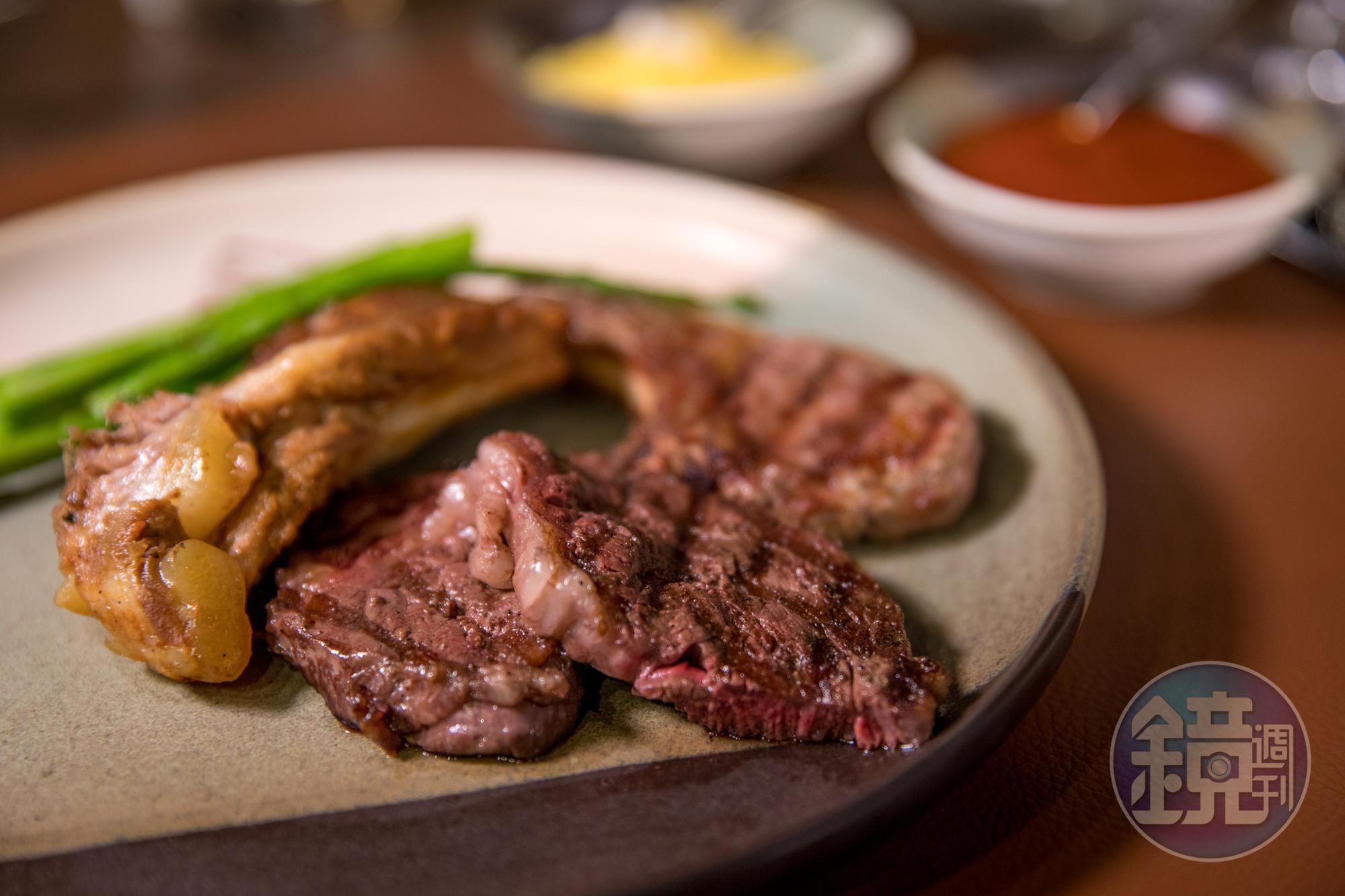:嗜肉食者,廚師也貼心準備了和牛牛排。