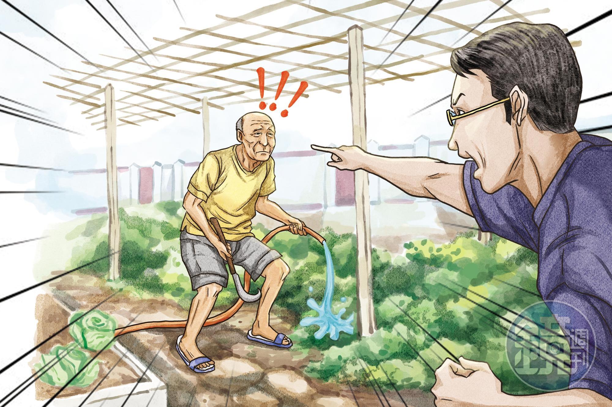 台東地院法官吳俐臻父親在宿舍空地種菜,遭法官郭玉林指控違法使用公家的水灌溉,還拿鎌刀讓他覺得人身受威脅。