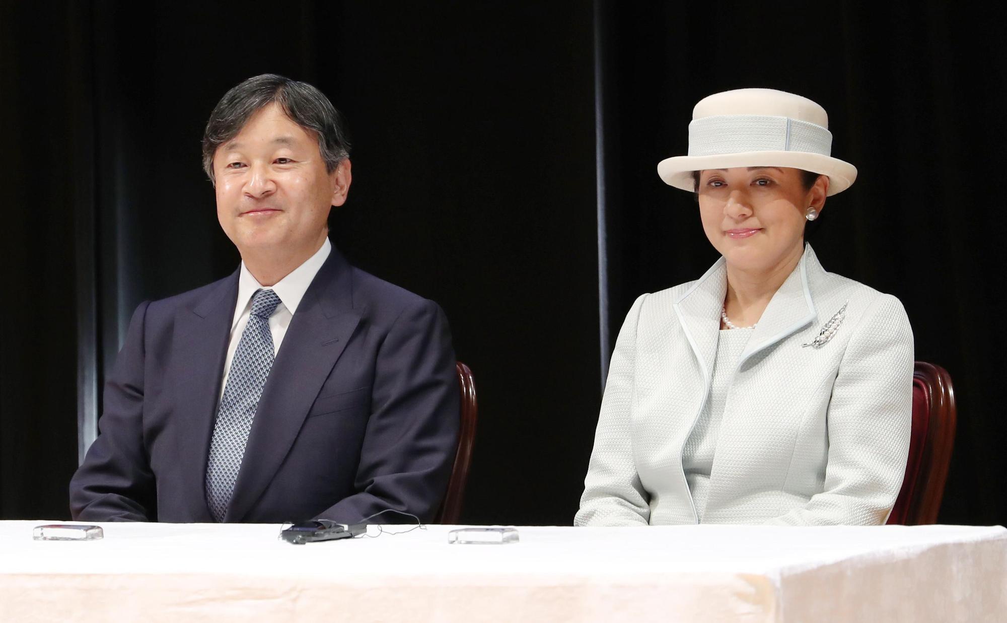 德仁與妻子雅子,5月1日成為新天皇與皇后,開啟日本新的時代。(東方IC)