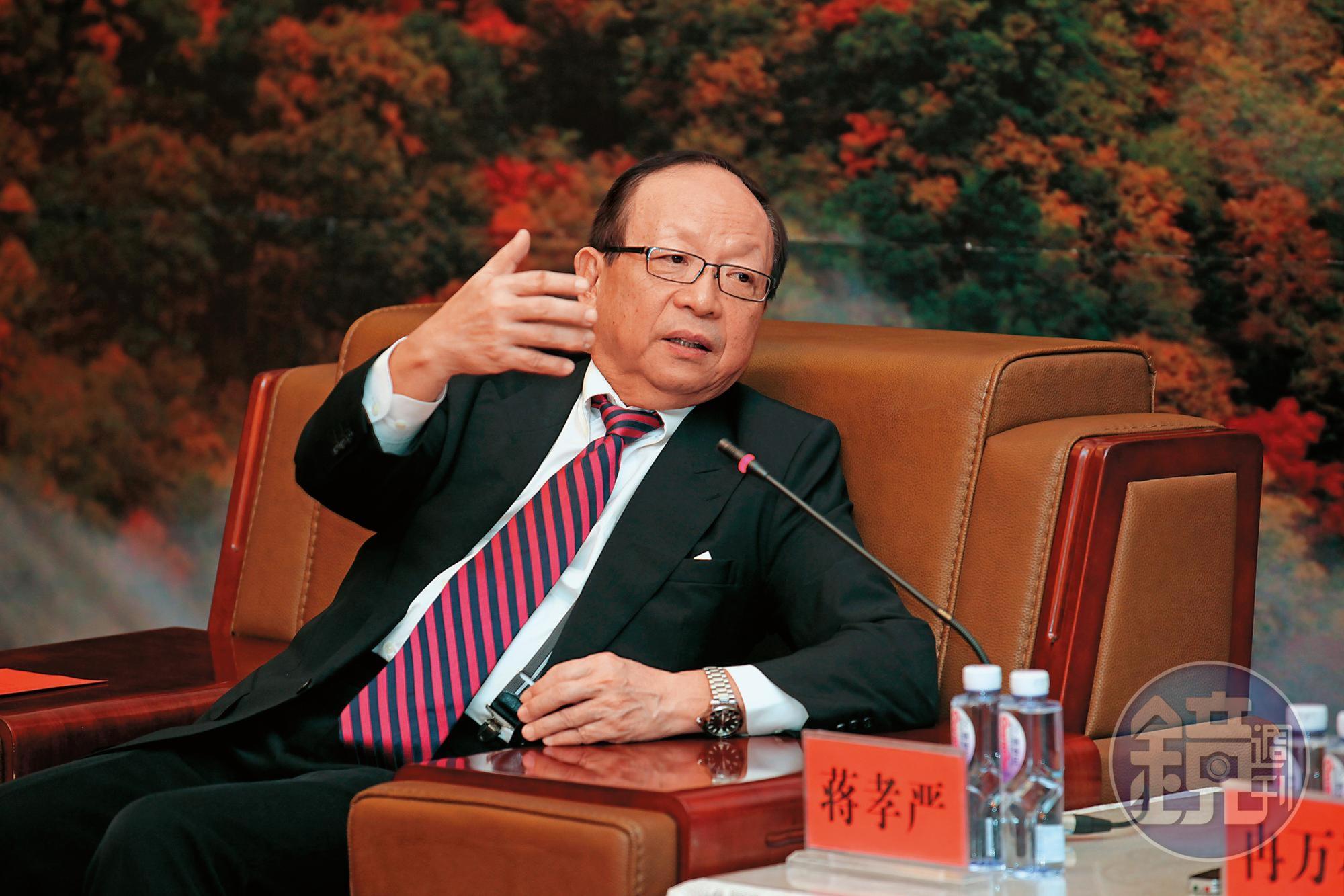 國民黨榮譽副主席蔣孝嚴遭吳姓台商指控拿錢喬事不成，只想退款了事。（東方IC）