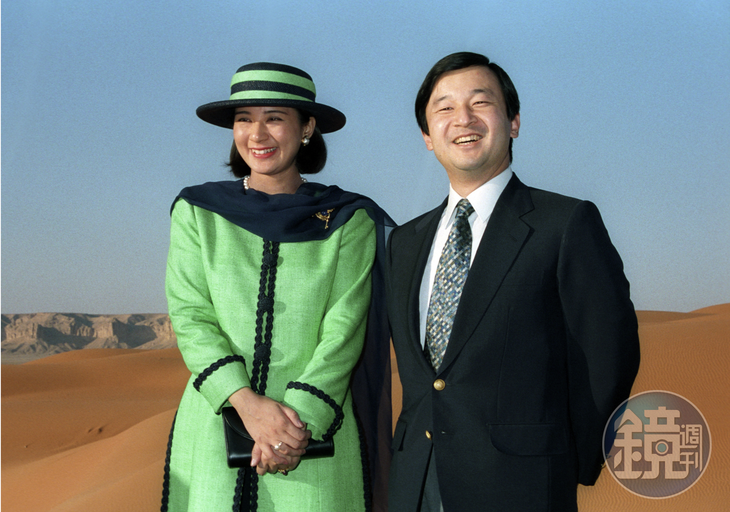德仁皇太子與雅子妃1994年訪問沙烏地阿拉伯。（達志影像）
