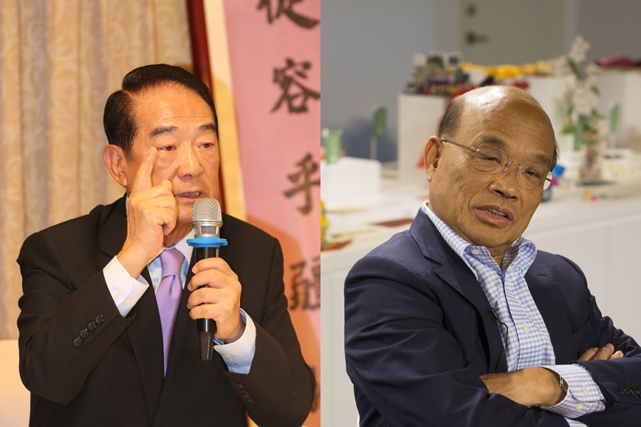 親民黨主席宋楚瑜日前接受《新華社》專訪表示，贊同一國兩制的協商；行政院長蘇貞昌則舉香港為例，回應「一國兩制只是空話」。