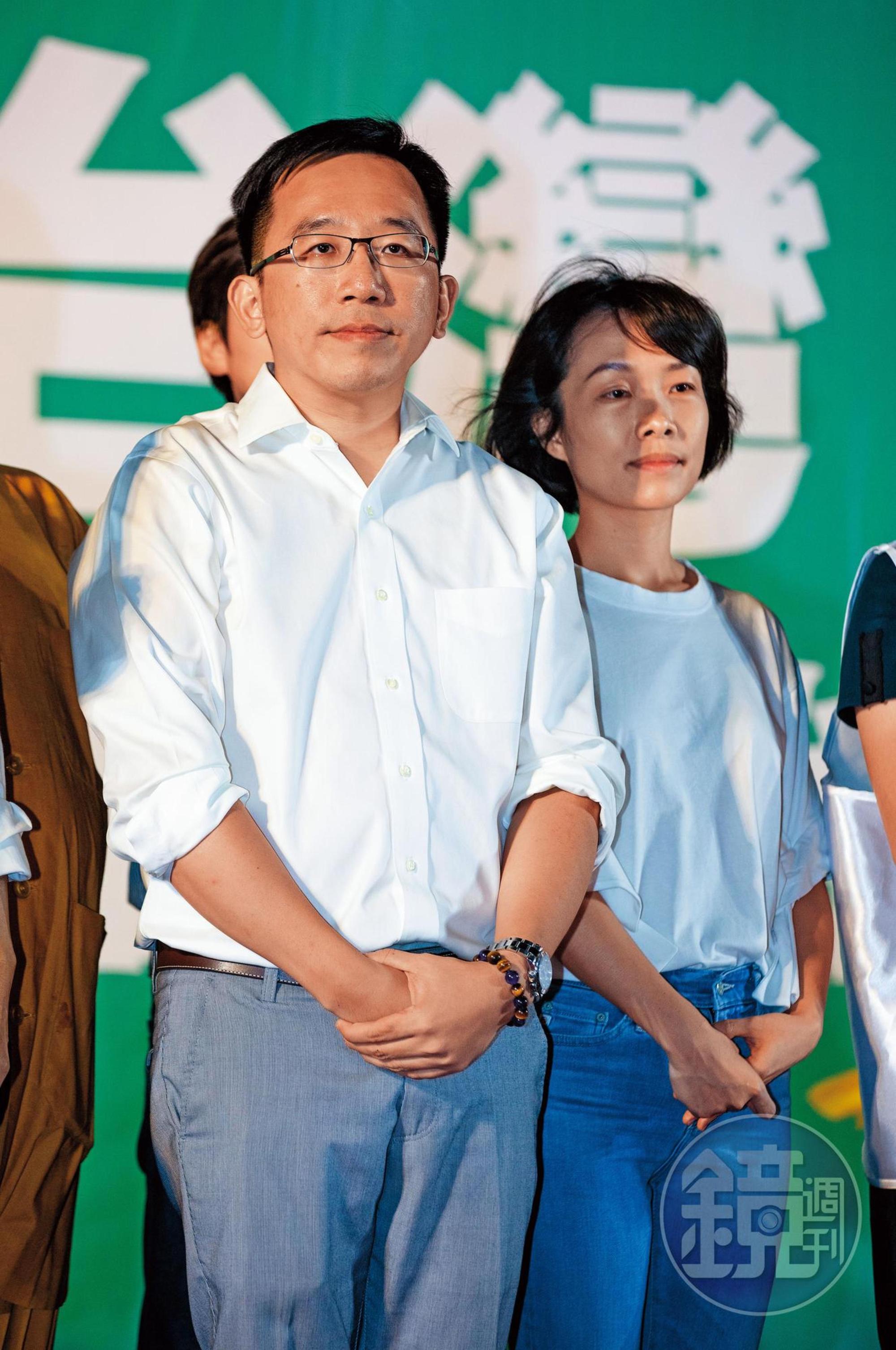陳致中（左）與妻子黃睿靚（右）在瑞士的帳戶資金被凍結，大部分已匯回台灣，尚有3億元還在凍結中。