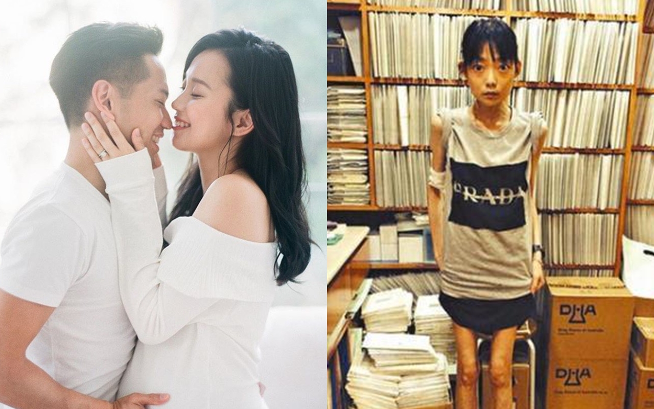 香港女星楊愛瑾曬照示愛結婚三年的300億少東郭永淳，當年郭永淳與前妻伍智恆離婚，讓她爆瘦到22公斤。（翻攝自IG、微博）