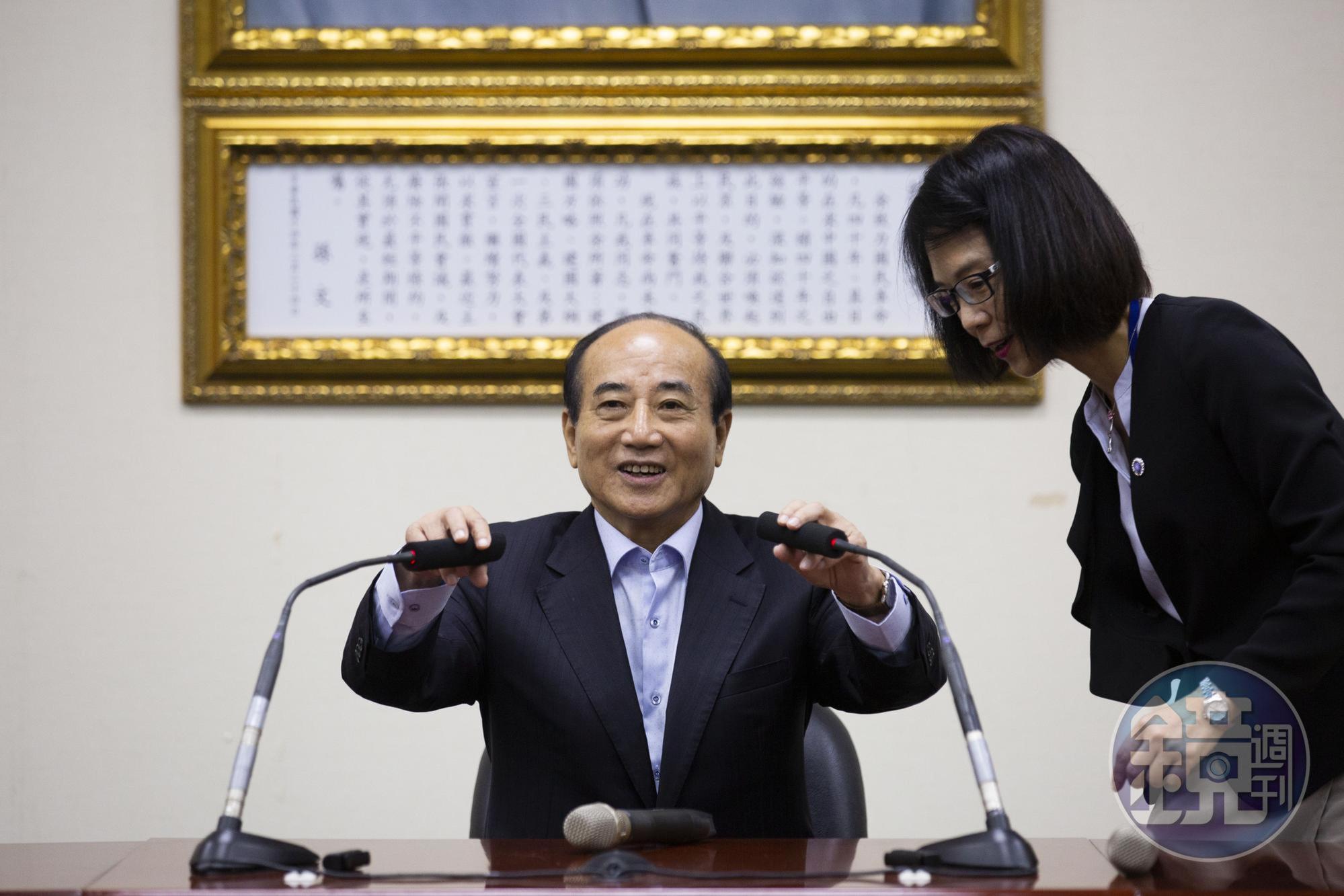 王金平強調參選到底的信心與決心。