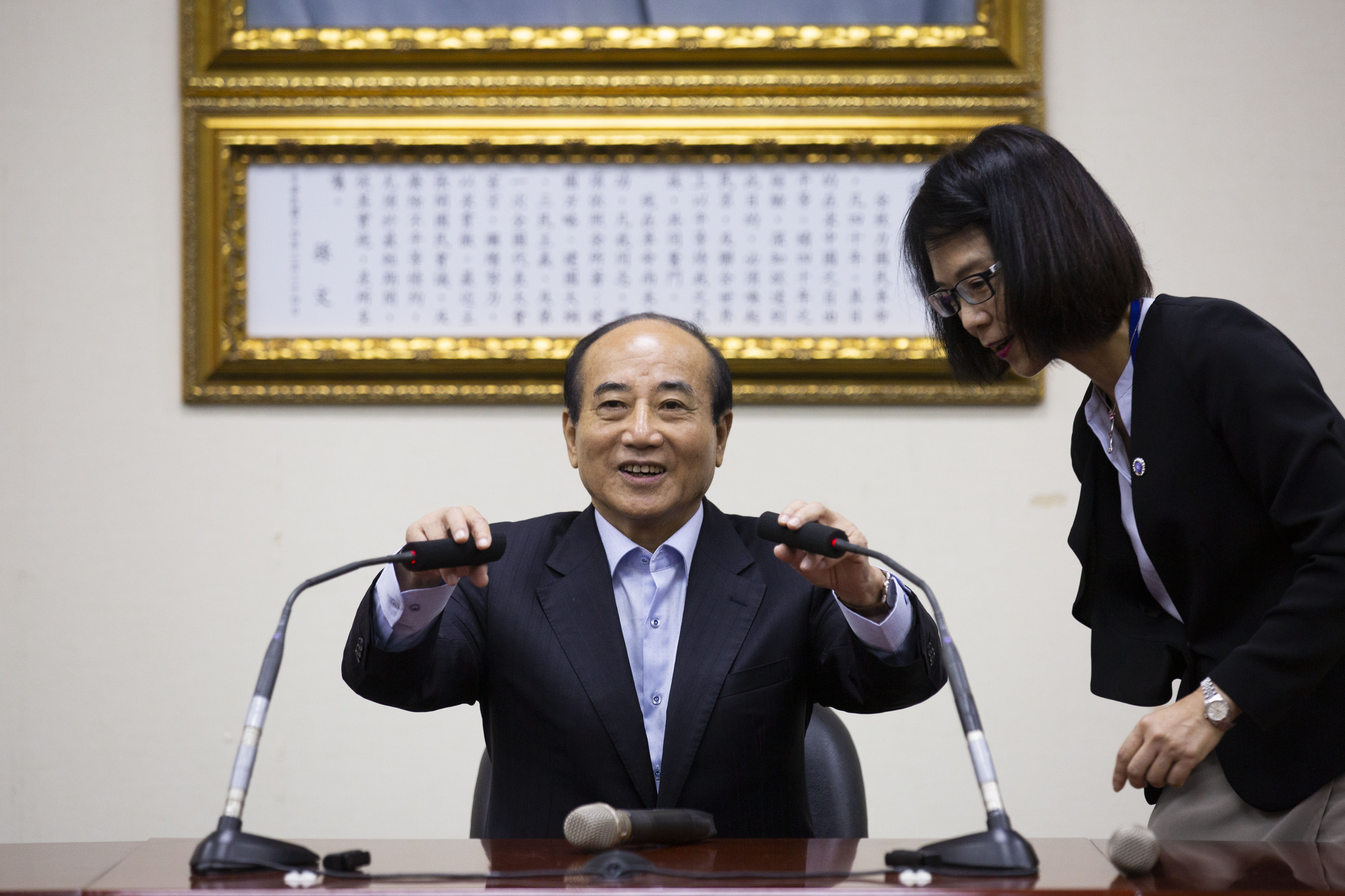 王金平強調參選到底的信心與決心。