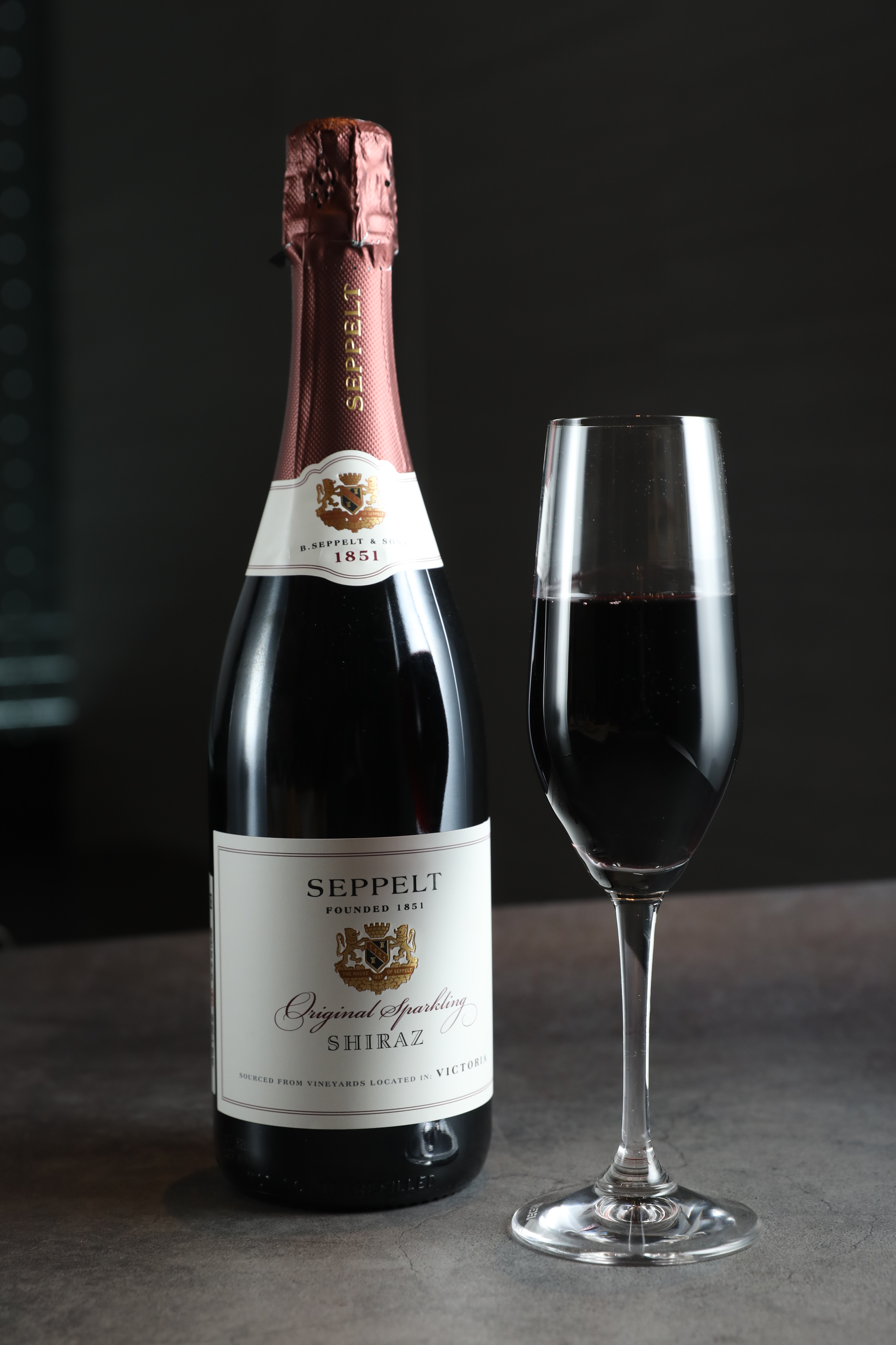 「Seppelt Original Sparkling Shiraz」洋溢莓果風味，活潑熱情。（1,450元／瓶）