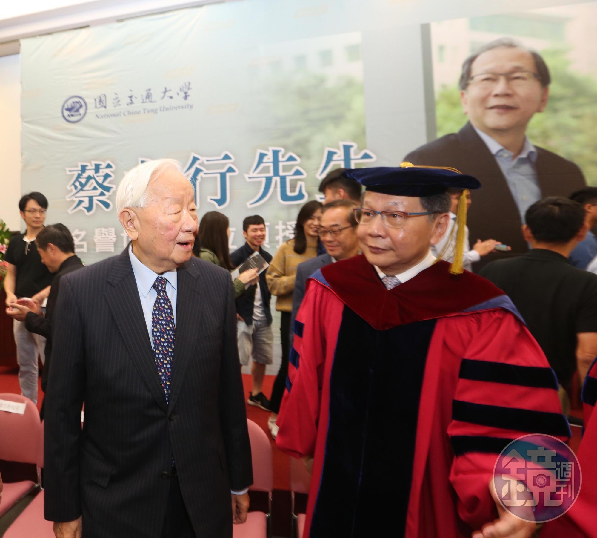 張忠謀認為，這次蔡力行獲頒名譽博士是實至名歸。