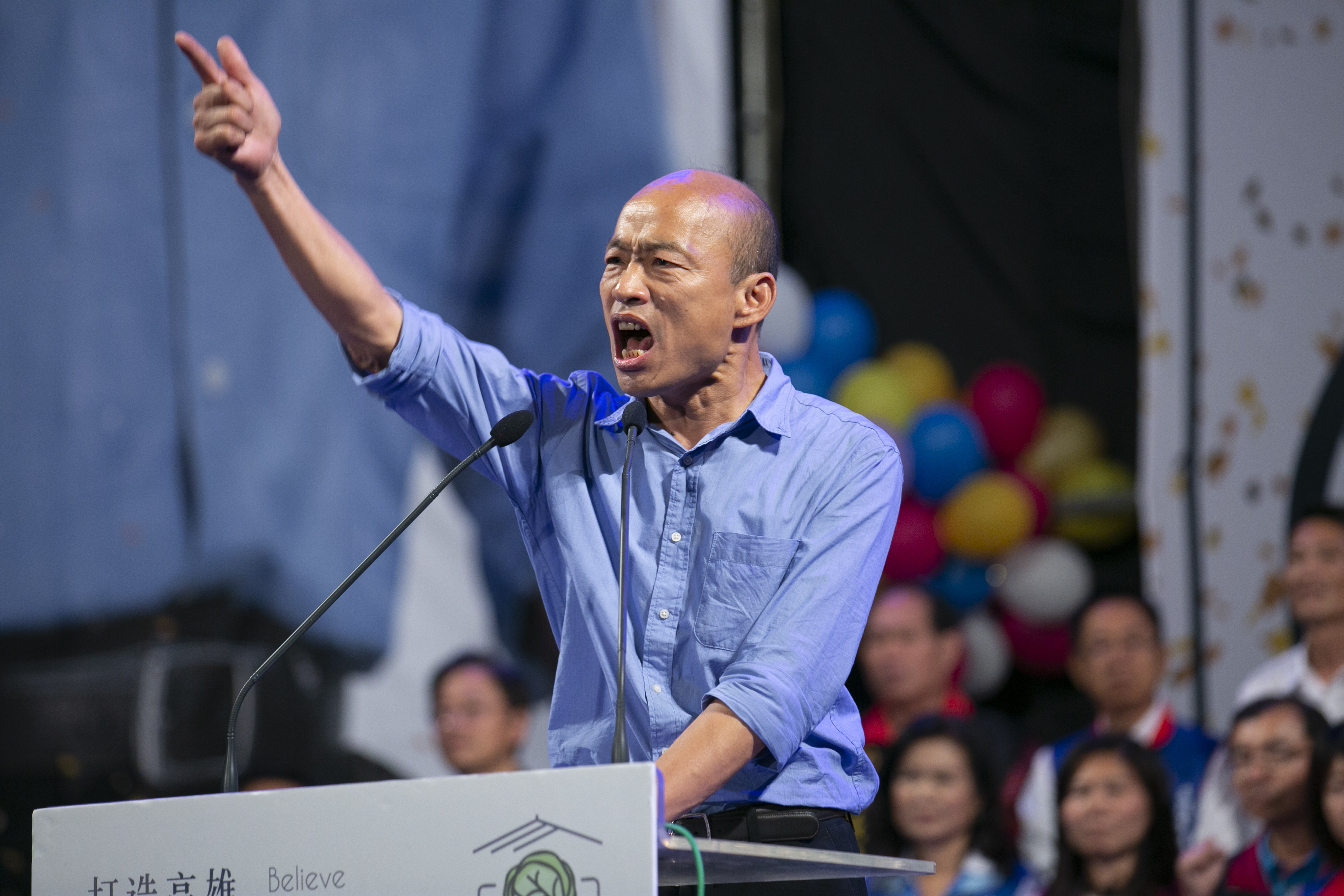 高雄市長韓國瑜昨上網路直播專訪，痛斥假韓粉小癟三、窩囊。