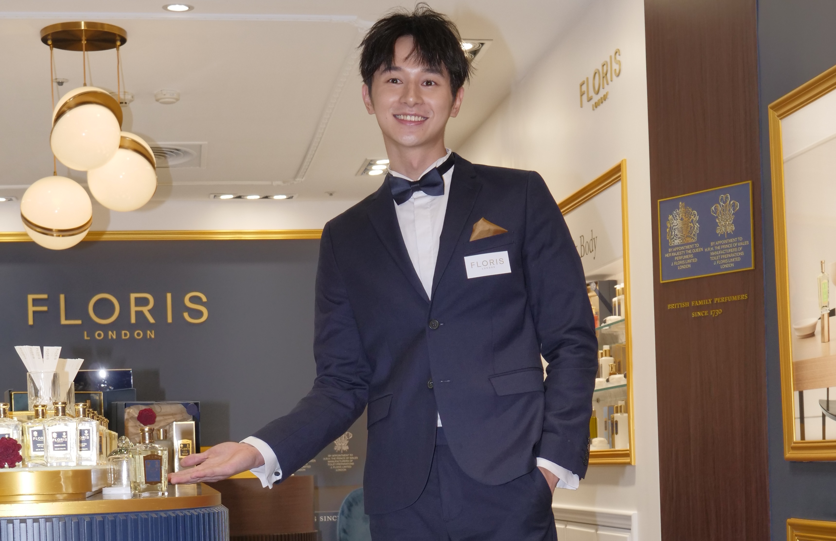 張軒睿3日出席香水FLORIS LONDON開幕記者會，透露緋聞女友Selina身上香味高達8分。