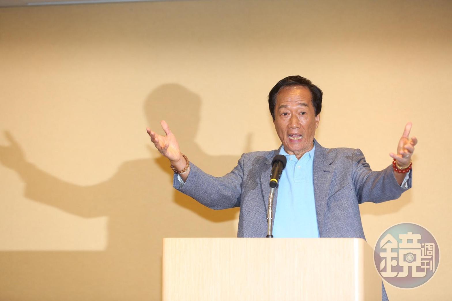 中美貿易戰再陷僵局,郭董認為台灣要趁勢發揮優勢。