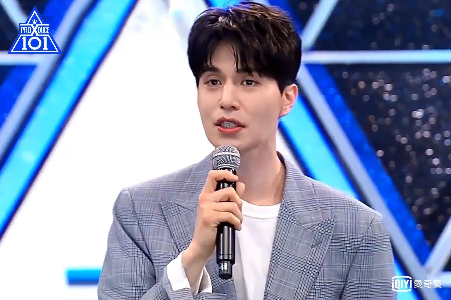 李棟旭是這季《Produce x 101》國民製作人，他一出場即迷倒眾練習生。（愛奇藝台灣站提供）