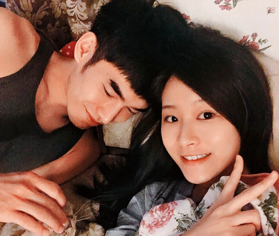 本刊獨家披露張書豪（左）圈外女友長相，她名叫陳璇（右），據悉，陳璇也是「被分手」。