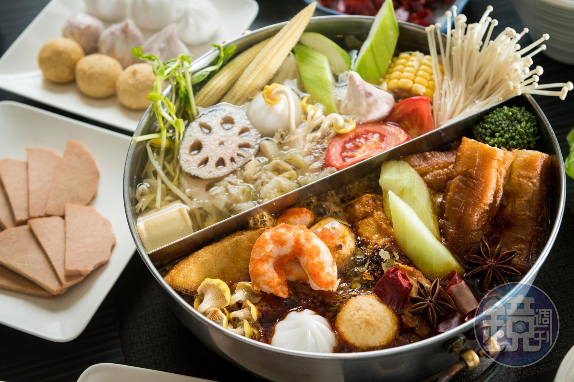 「小心上癮素食麻辣鍋」讓茹素的人也能一嘗辣麻噴火的滋味。