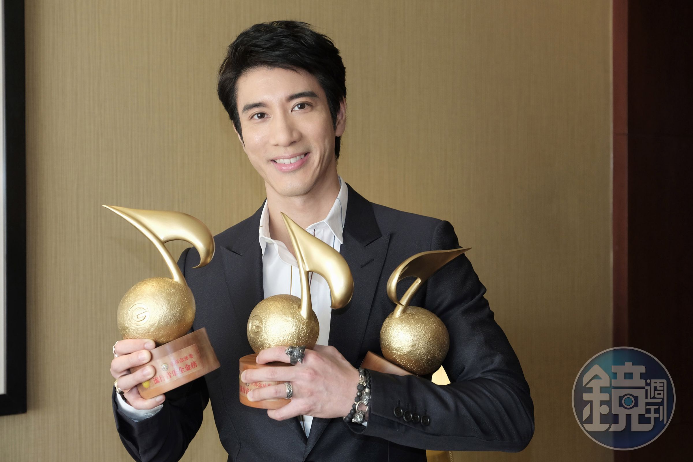 王力宏在典禮中拿下3獎，彈琴演唱的模樣讓歌迷尖叫。（宏聲音樂提供）