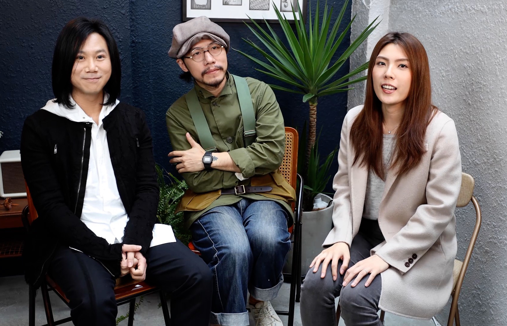 五月天瑪莎、方序中接受理科太太訪問，照片中看起來像陳慧琳、心很累的周杰倫及…五月天瑪莎同框。（相信音樂提供）