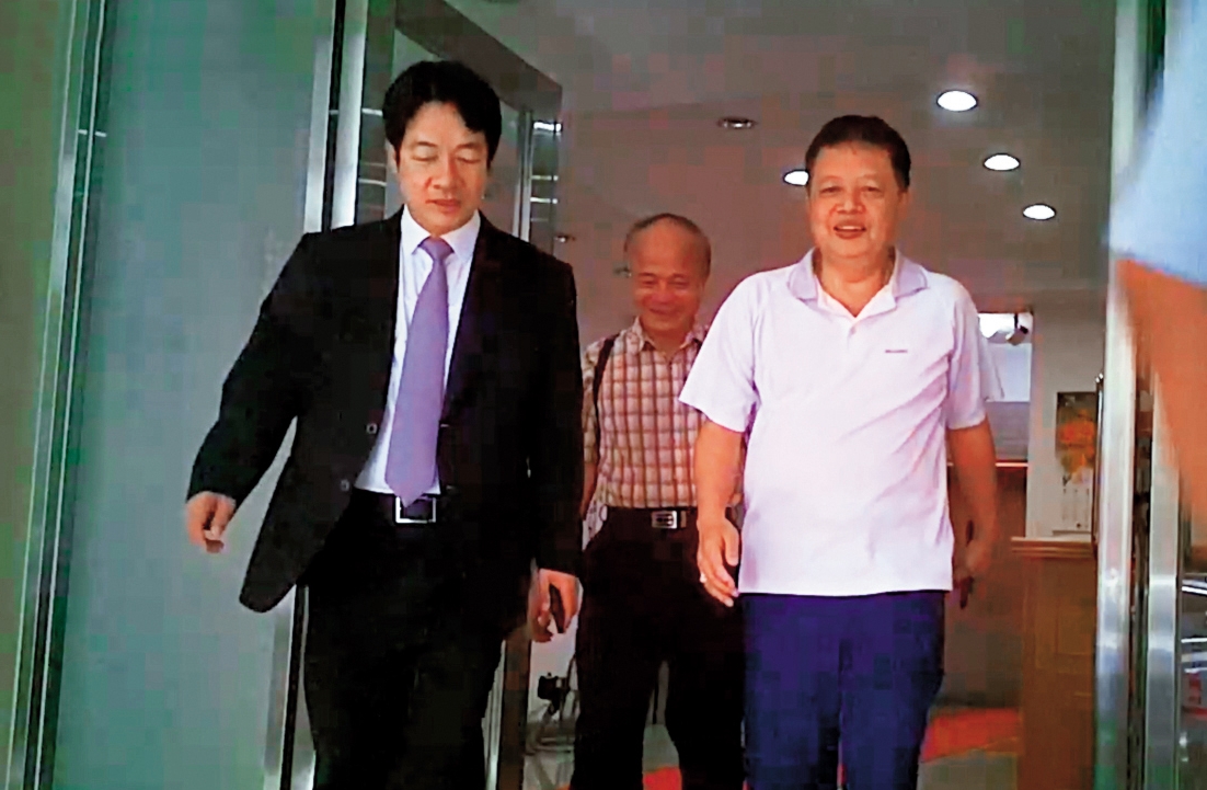 4月30日13:44，本刊直擊，賴清德4天內5度進出台南市府北辦。