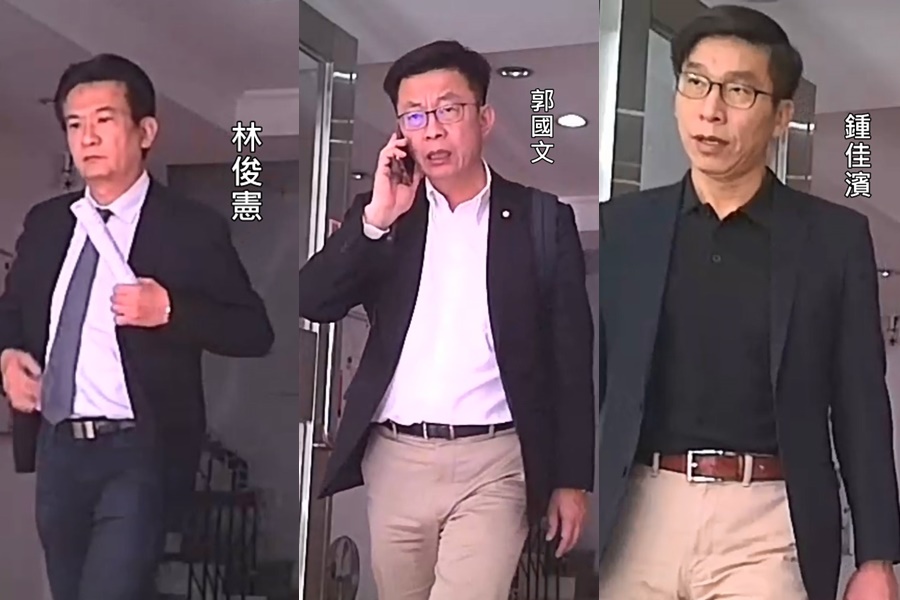 新系立委林俊憲、郭國文、鍾佳濱也都出現在南市府北辦。