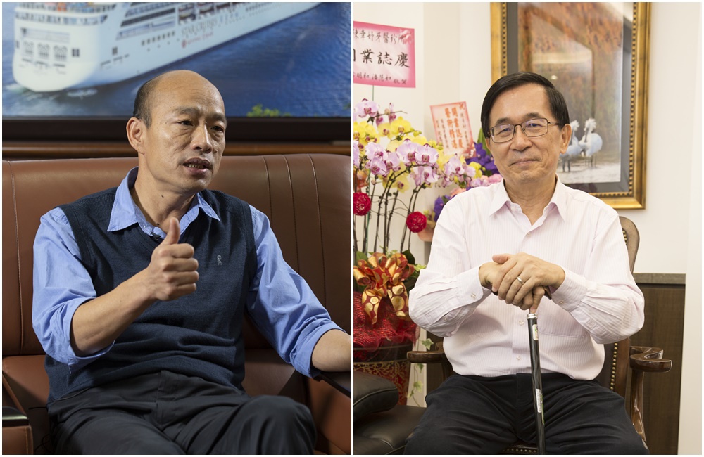 前總統陳水扁邀請高雄市長韓國瑜做電視辯論,並說如果他真的有貪汙,他再回去關。(本刊資料照)