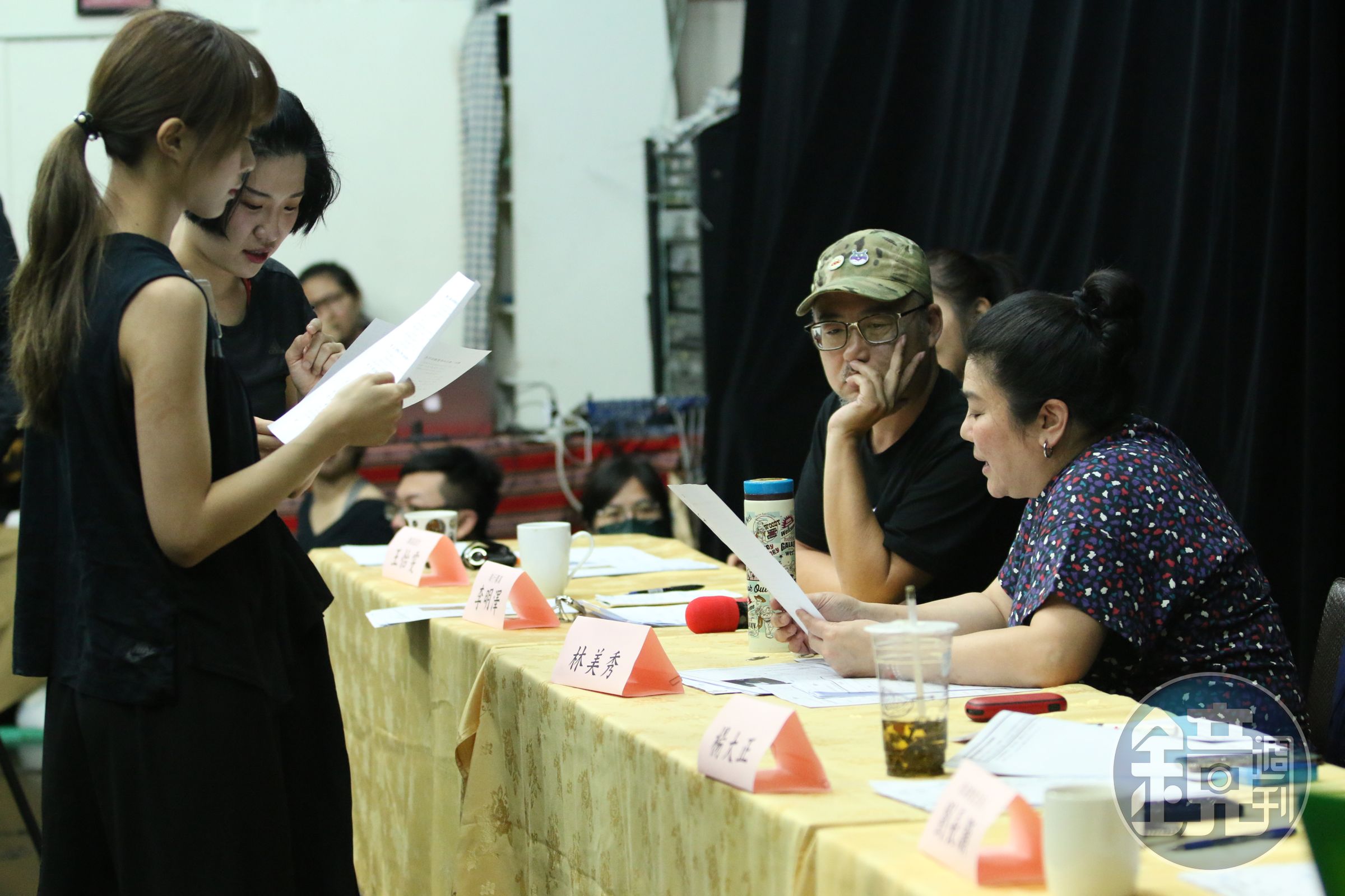 執行導演李明澤會要求甄選者唸台語台詞，林美秀發現，現在的年輕人台語口音大多不道地。（綠光劇團提供）