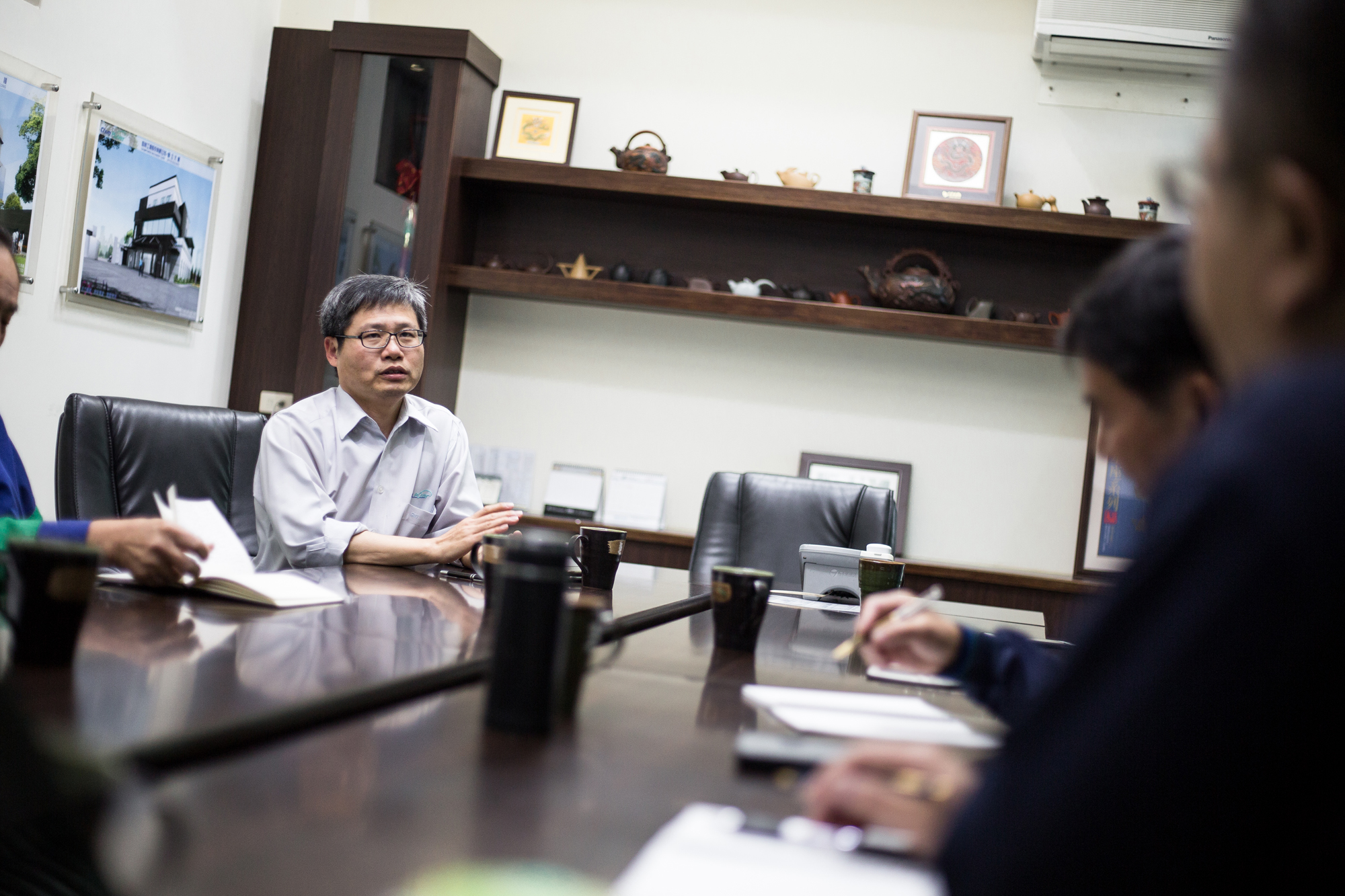 謝樹林談話或開會時很喜歡用各種故事或商業案例舉例，說明自己的想法，也提供多元思考方式。