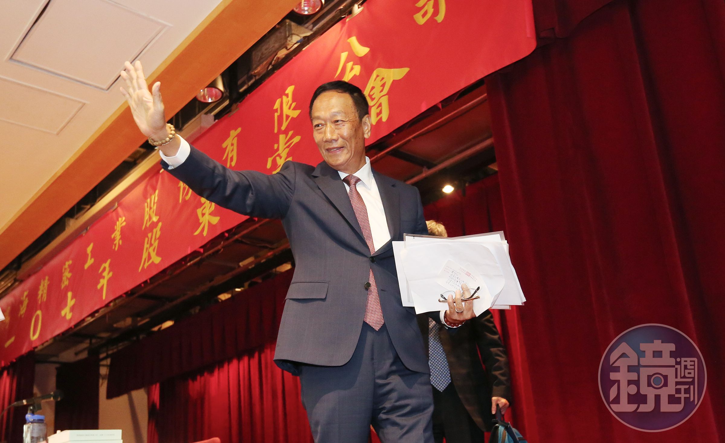 鴻海最新候選董事名單出爐，董事長郭台銘仍在列。（資料照）