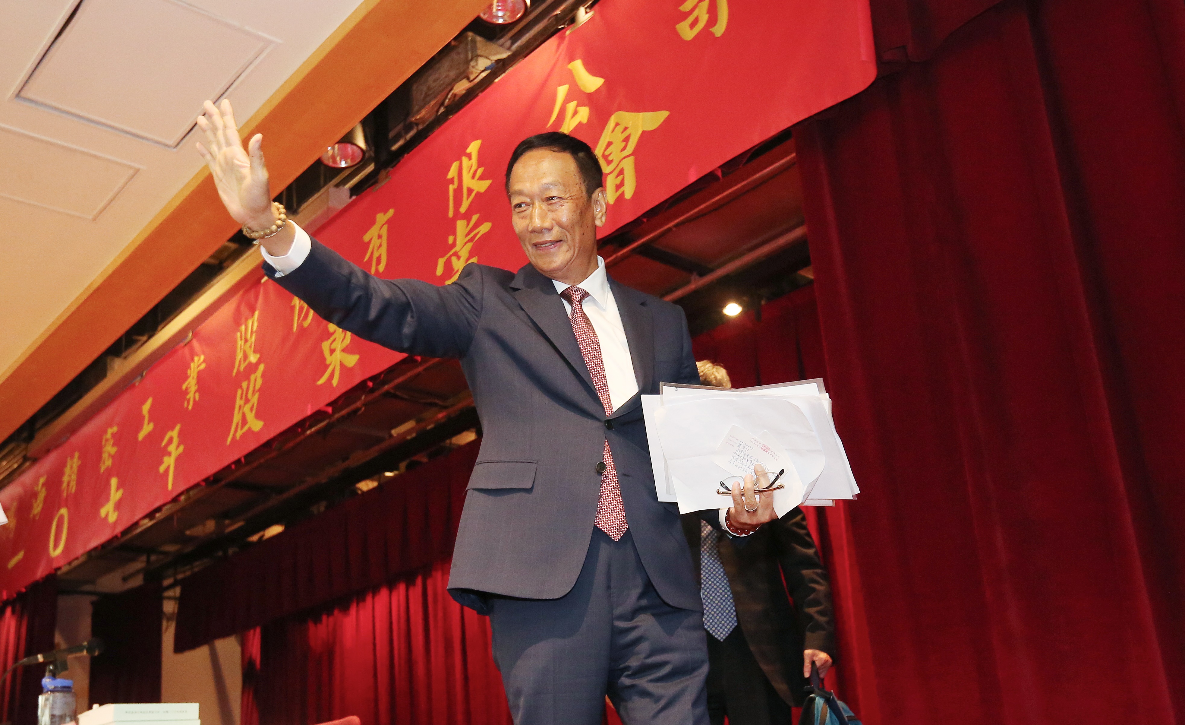 鴻海最新候選董事名單出爐，董事長郭台銘仍在列。（資料照）