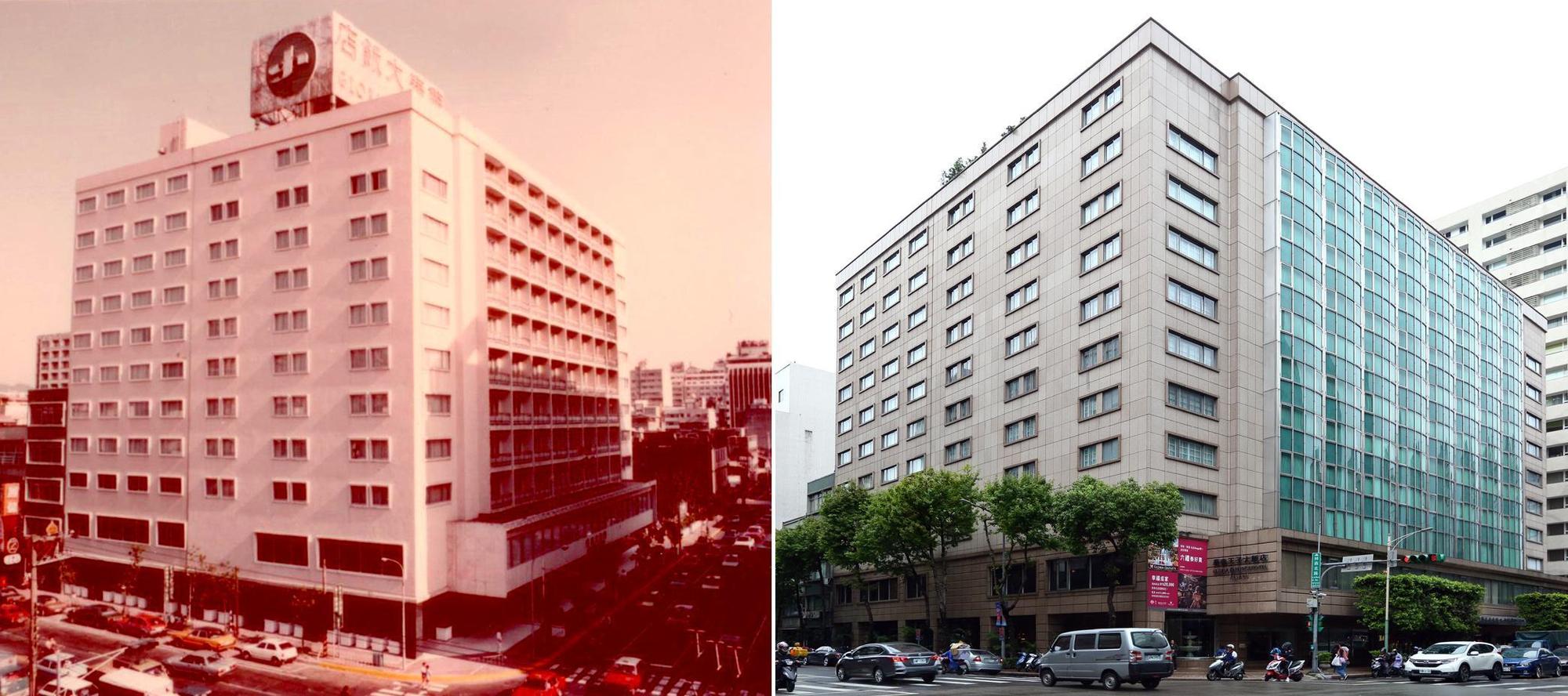 1970年,陳炯福的父親陳天貴將自家工廠改建為飯店。(左圖為華泰提供)