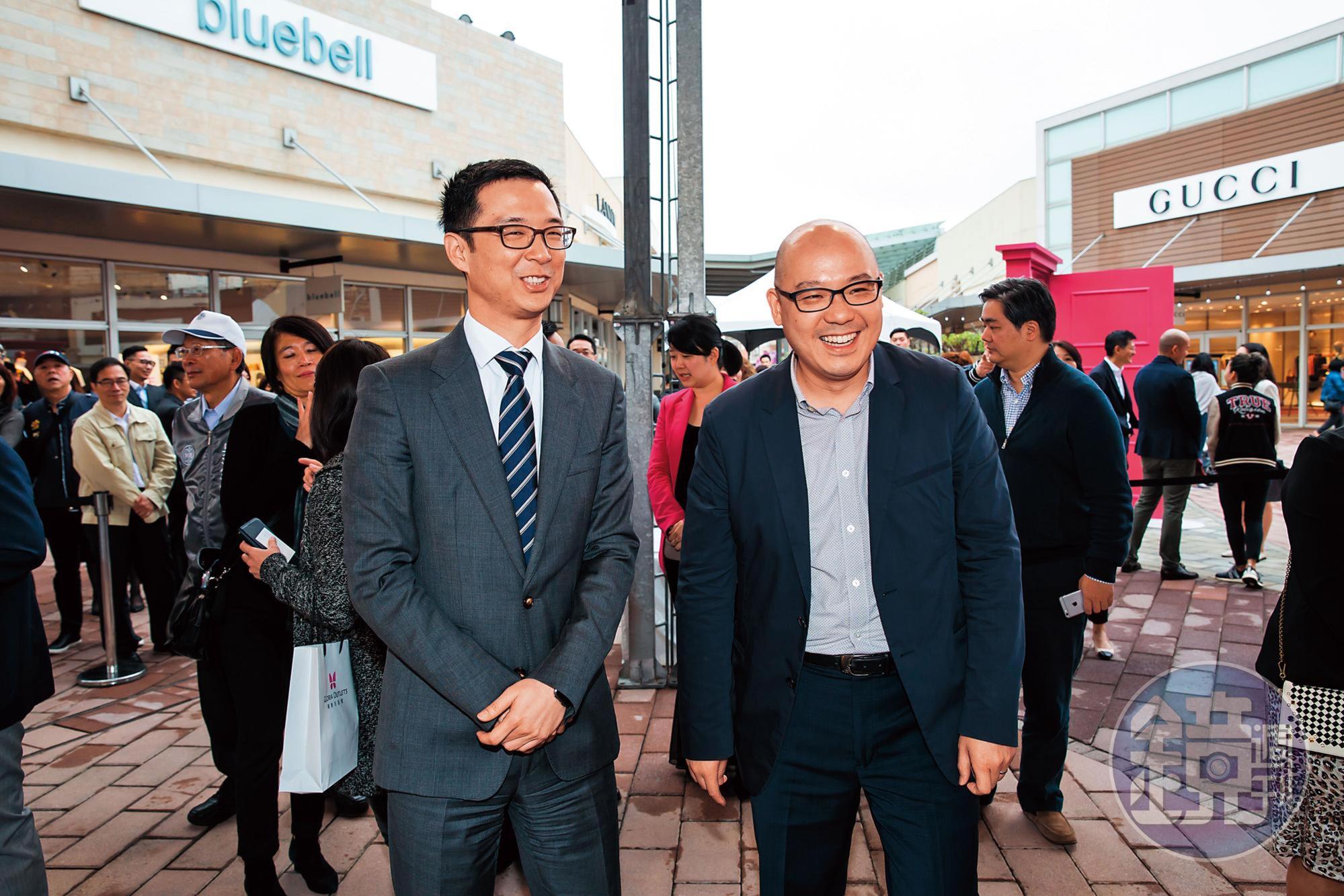 陳炯福與國泰少東兼好友的蔡宗翰攜手打造Outlet。